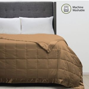💕HP💕NEW Khaki Microfiber Down Alternative Blanket💕